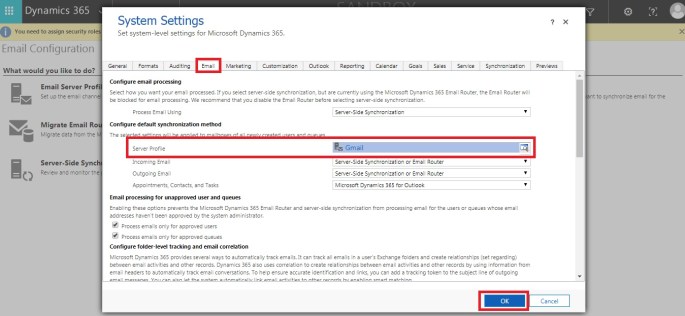 How to Setup POP3/SMTP email configuration in Dynamics CRM – Srinath Pega